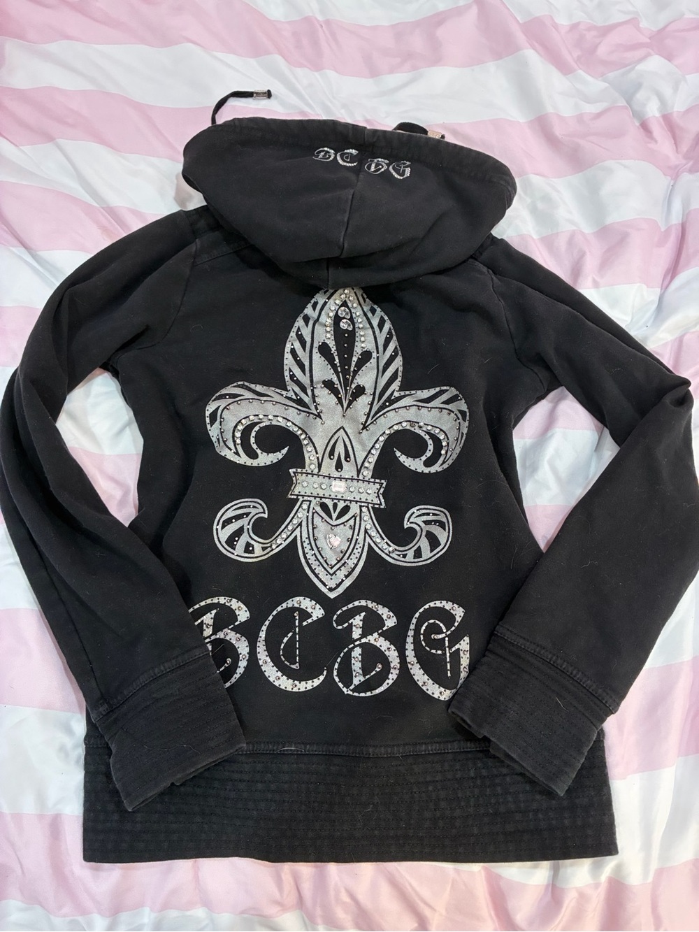 BCBGMaxAzria Black Hoodie Size S